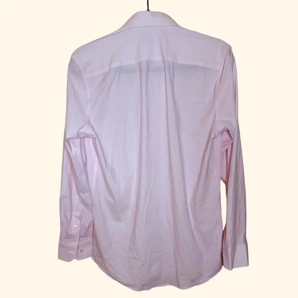 Collars & Co. Quattro Flex Dress Shirt with Semi-Spread Collar - Pink S